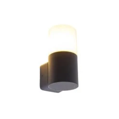 QAZQA Wandlamp Buiten Odense - Zwart - Modern - L 8.5cm