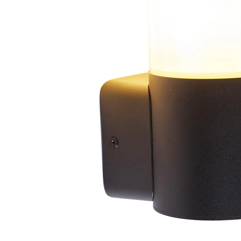 QAZQA Wandlamp Buiten Odense - Zwart - Modern - L 8.5cm 13 QAZQA Wandlamp Buiten Odense - Zwart - Modern - L 8.5cm - Afbeelding 11