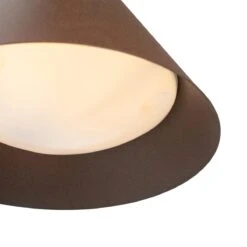 QAZQA Industriële Buitenwandlamp Roestbruin Kegel IP44 - Natas -Tuinwinkel 10040611