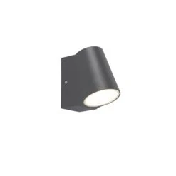 QAZQA Buitenlamp Antraciet Met Licht-donker Sensor Incl. LED - Uma