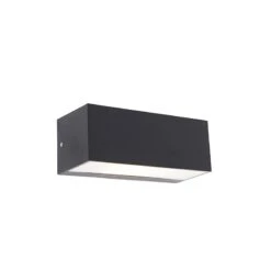 QAZQA Moderne Wandlamp Zwart IP44 - Houks