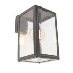 QAZQA Smart Buiten Wandlamp Grijs Incl. Wifi G95- Sutton Down -Tuinwinkel 10188118