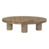 Clayre & Eef Plantentafeltje 29x16x7 Cm Bruin Hout Ovaal -Tuinwinkel 10210626