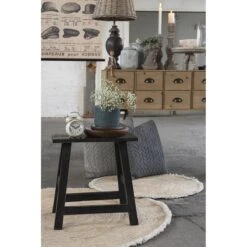 Clayre & Eef Bloempot 13 Cm Blauw Keramiek Rond Bloempot Binnen -Tuinwinkel 10434533