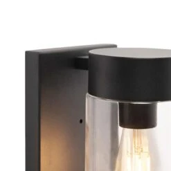 QAZQA Moderne Buitenwandlamp RVS Zwart IP44 - Jarra -Tuinwinkel 10514716