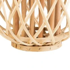 Beliani - MAURITIUS - Lantaarn - Lichte Houtkleur - Wilgenhout 17 Beliani - MAURITIUS - Lantaarn - Lichte Houtkleur - Wilgenhout -Tuinwinkel 10546560