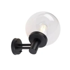 QAZQA Buiten Wandlamp Zwart Met Kunststof IP44 RVS - Sfera -Tuinwinkel 10551894