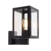 QAZQA Landelijke Wandlamp Zwart IP44 - Sutton Up -Tuinwinkel 10595825