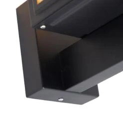 QAZQA Landelijke Wandlamp Zwart IP44 - Sutton Up -Tuinwinkel 10595851