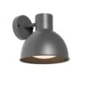 QAZQA Industriële Buitenwandlamp Donkergrijs Rond IP44 - Natas -Tuinwinkel 10634617
