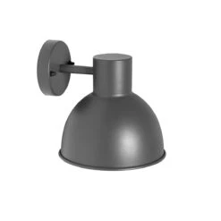 QAZQA Industriële Buitenwandlamp Donkergrijs Rond IP44 - Natas -Tuinwinkel 10634639