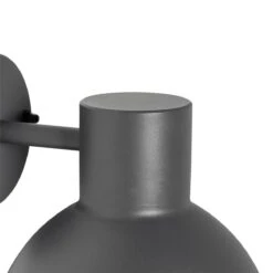 QAZQA Industriële Buitenwandlamp Donkergrijs Rond IP44 - Natas -Tuinwinkel 10634642