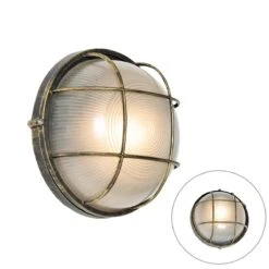 QAZQA Industriële Buitenwandlamp Antiek Goud IP44 - Hanneke -Tuinwinkel 10654902