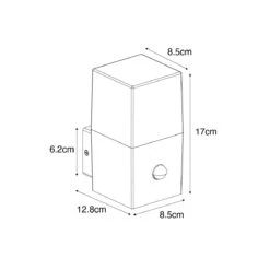 QAZQA Buiten Wandlamp Donkergrijs En Bewegingsmelder IP44 - Denmark -Tuinwinkel 10717782