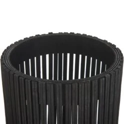 Beliani - LEYTE - Lantaarn - Zwart - 58 Cm - Bamboe -Tuinwinkel 10731740