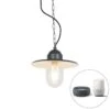 QAZQA Smart Buiten Hanglamp Antraciet IP44 Incl. Wifi ST64 - Kansas -Tuinwinkel 10786999