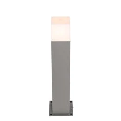 QAZQA Moderne Staande Buitenlamp Grijs 50 Cm IP44 - Denmark -Tuinwinkel 10787250