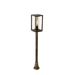 QAZQA Vintage Staande Buitenlamp Antiek Goud 100 Cm IP44 - Charlois