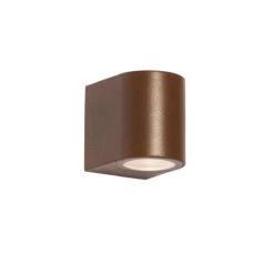 QAZQA Moderne Buiten Wandlamp Roestbruin Kunststof Ovaal - Baleno