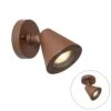 QAZQA Moderne Buiten Wandlamp Roestbruin IP44 Verstelbaar - Ciara -Tuinwinkel 10899396