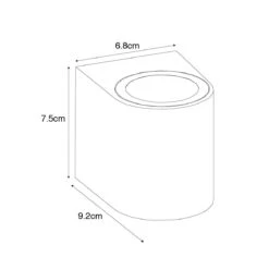 QAZQA Moderne Buiten Wandlamp Roestbruin Kunststof Ovaal - Baleno -Tuinwinkel 10899406