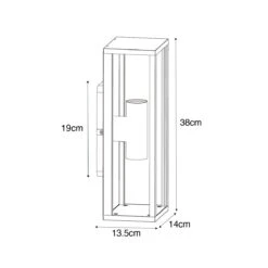 QAZQA Vintage Wandlamp Antiek Goud 38 Cm 2-lichts IP44 - Charlois -Tuinwinkel 10899413