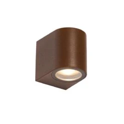 QAZQA Moderne Buiten Wandlamp Roestbruin Kunststof Ovaal - Baleno -Tuinwinkel 10899427