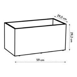 Elho Vivo Next Plantenbak B 60 Cm - Wit -Tuinwinkel 10907335