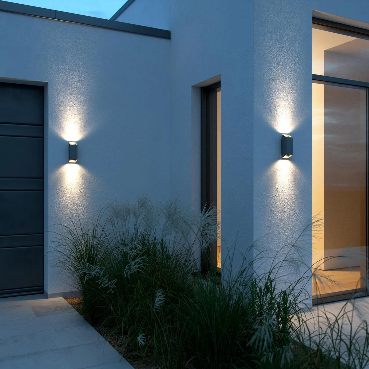 Nordlux Nico Wandlamp - Square - Antraciet 4 Nordlux Nico Wandlamp - Square - Antraciet - Afbeelding 2