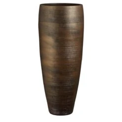 Mica Decorations Alicante Bloempot - 36x36x90 Cm - Terracotta - Brons