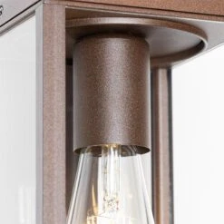 QAZQA Buiten Wandlantaarn Roestbruin Met Bewegingssensor IP44 - -Tuinwinkel 11174964