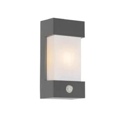 QAZQA Buiten Wandlamp Donkergrijs IP44 Bewegingssensor - Tide -Tuinwinkel 11250196
