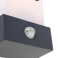 QAZQA Buiten Wandlamp Donkergrijs IP44 Bewegingssensor - Tide -Tuinwinkel 11250198