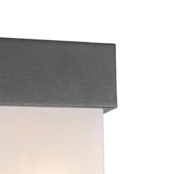 QAZQA Buiten Wandlamp Donkergrijs IP44 Bewegingssensor - Tide -Tuinwinkel 11250205