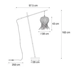 QAZQA Oosterse Buiten Vloerlamp Bamboe IP44 - Carlos -Tuinwinkel 11255755