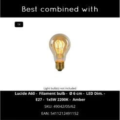 Lucide DUDLEY - Wandlamp Buiten - 1xE27 - IP44 - M -Tuinwinkel 11267802