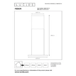 FEDOR - Sokkellamp Buiten - E27 - IP44 Mat Chroom 14 FEDOR - Sokkellamp Buiten - E27 - IP44 Mat Chroom -Tuinwinkel 11272211