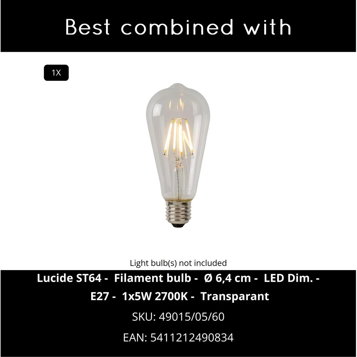 Lucide CLAIRE Wandlamp - Antraciet 11 Lucide CLAIRE Wandlamp - Antraciet - Afbeelding 10