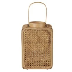 Beliani - BANTUL - Lantaarn - Natuurlijk - PE Rotan -Tuinwinkel 11328655
