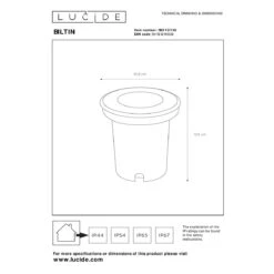 Lucide BILTIN Grondspot - Zwart -Tuinwinkel 11390793