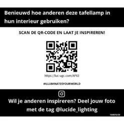 Lucide JOY Tafellamp - Zwart -Tuinwinkel 11391516