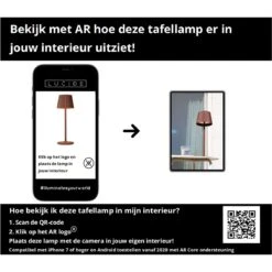 Lucide JUSTINE Tafellamp - Roest Bruin -Tuinwinkel 11391573