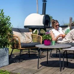 Capi Nature Rib Pot Vierkant NL Ivoor 40 X 40 X 40 Cm -Tuinwinkel 11435461