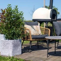 Capi Nature Rib Pot Vierkant NL Ivoor 40 X 40 X 40 Cm -Tuinwinkel 11435466