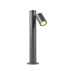 QAZQA Smart Buitenlamp Grijs RVS 45 Cm Verstelbaar Incl. Wifi GU10 - -Tuinwinkel 11669274