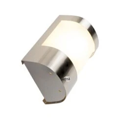 QAZQA Buitenwandlamp RVS Licht-donker Sensor - Mira -Tuinwinkel 11760763