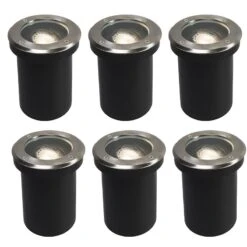 QAZQA Set Van 6 Smart Buiten Grondspot Verstelbaar Incl. Wifi GU10 - -Tuinwinkel 11764362