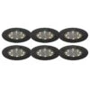 QAZQA Set Van 6 Grondspots Zwart Incl. LED IP65 Solar - Terry -Tuinwinkel 11764444