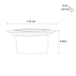 QAZQA Set Van 6 Grondspots Zwart Incl. LED IP65 Solar - Terry -Tuinwinkel 11764460