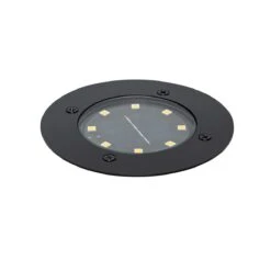 QAZQA Set Van 6 Grondspots Zwart Incl. LED IP65 Solar - Terry -Tuinwinkel 11764489